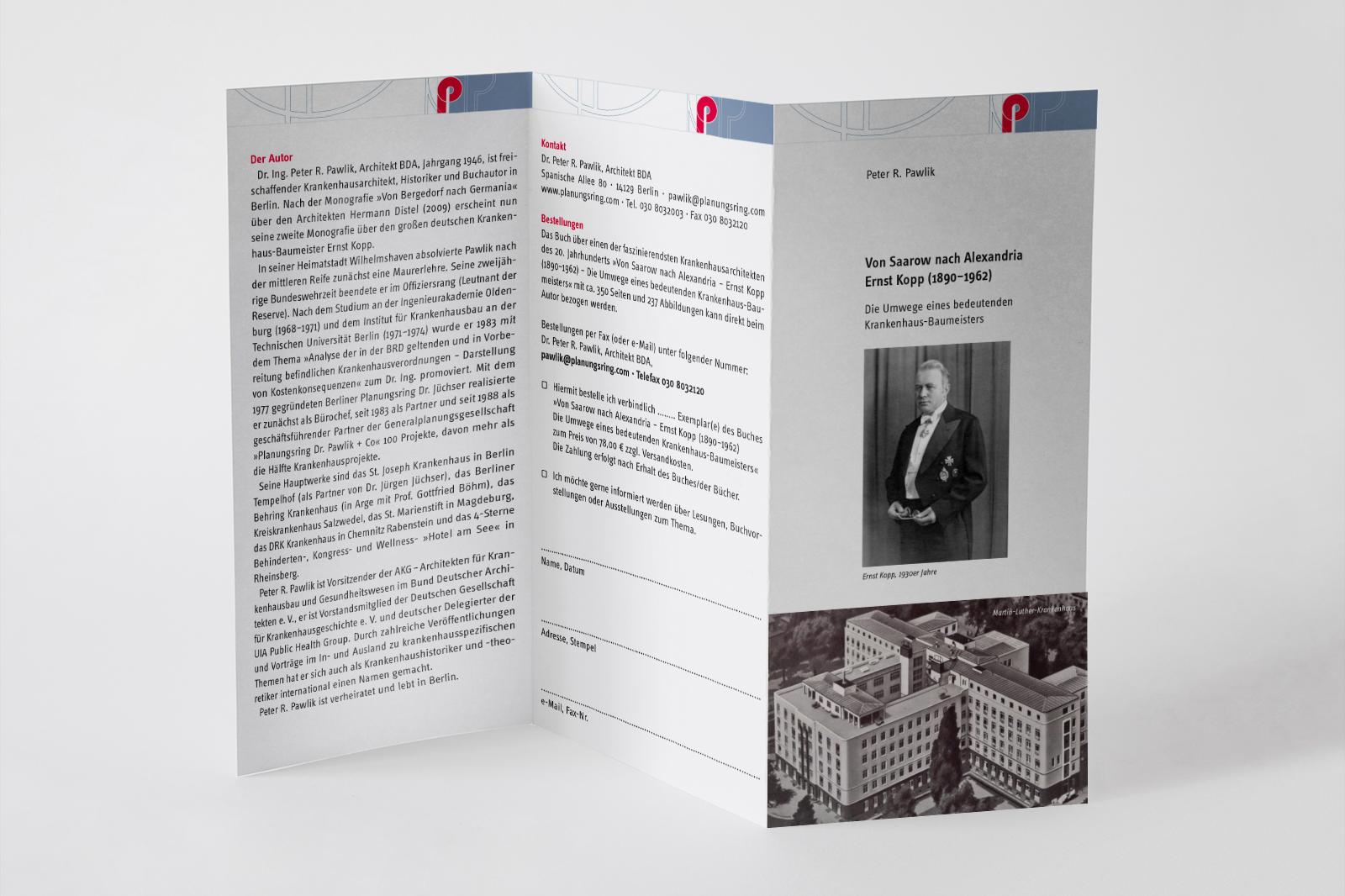 2013 Monografie über den Architekten Ernst Kopp