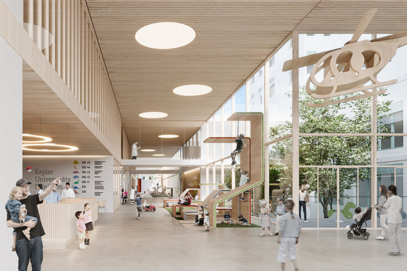 Kepler Kinderklinik, Med Campus Linz, Österreich